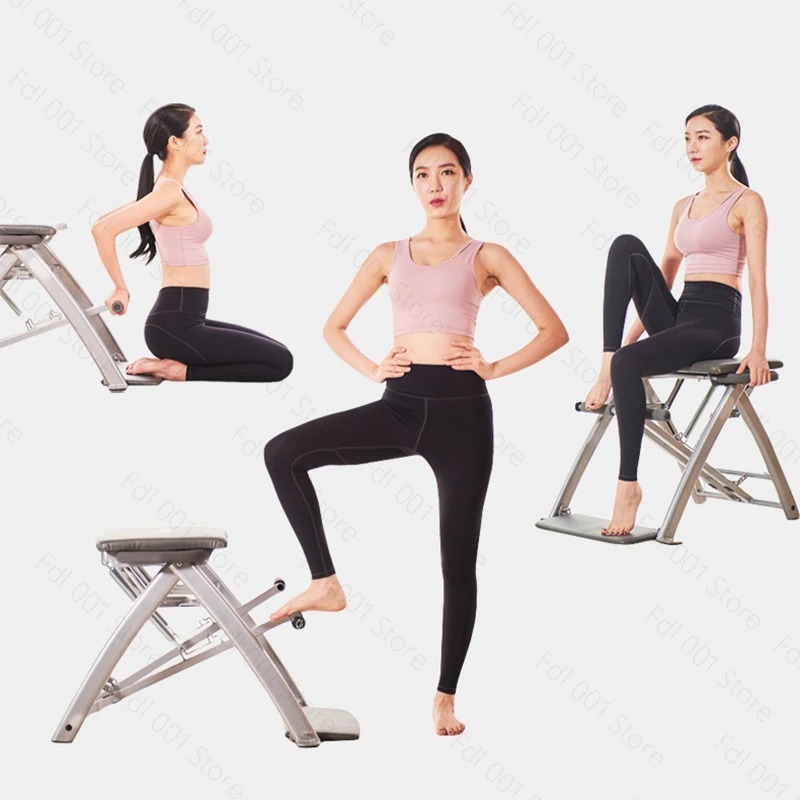 Pilates Yoga Chair - 휴대용 필라테스 유니버설 체어 장비 홈