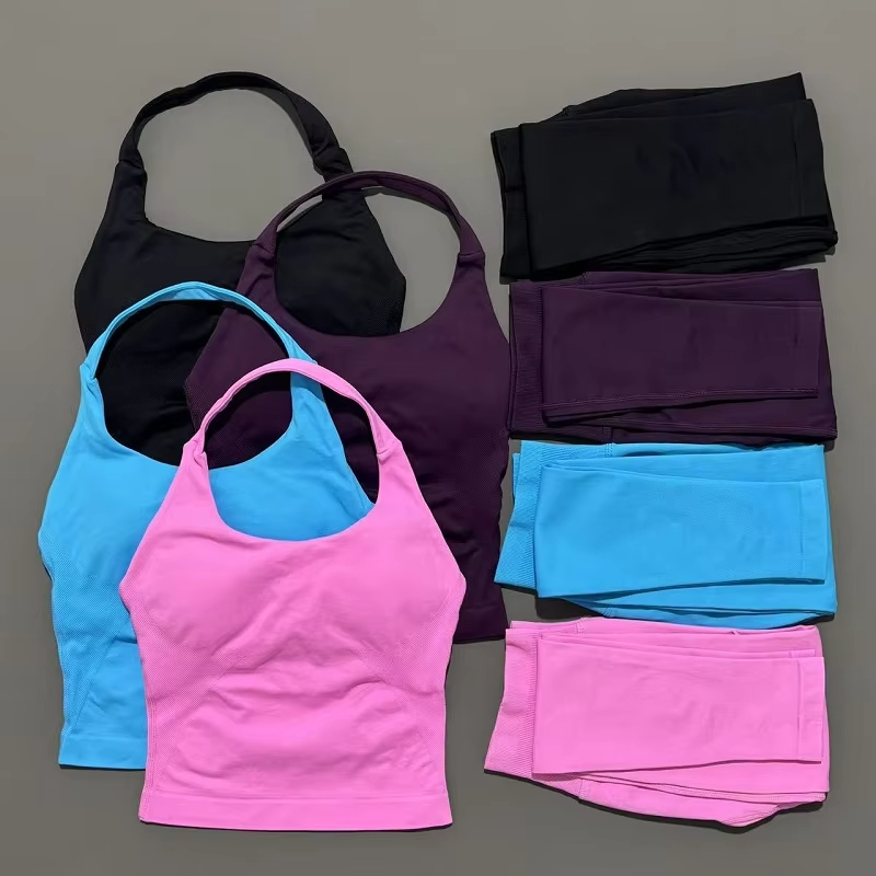 2피스 여성용 스포츠웨어 요가 세트 짐웨어 스포츠웨어  - Pilates Yoga Wear 리뷰 및 가격
