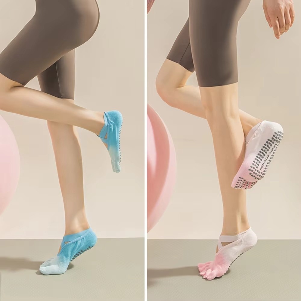 5발가락 요가 양말 실리콘 논슬립 패드 크리스크로스 탄 - Pilates Yoga Knee Pads 리뷰 및 가격