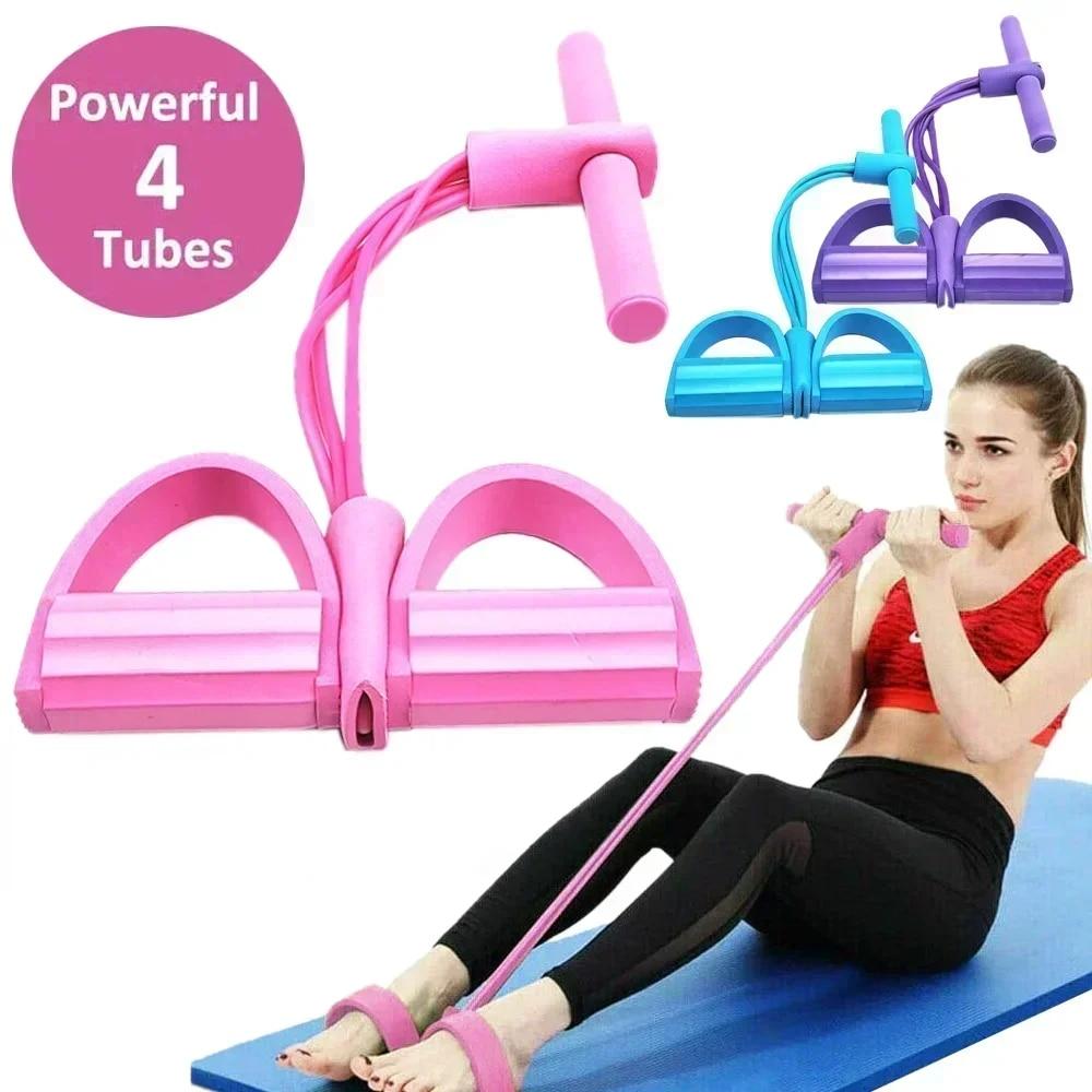 4/6 레벨 저항 밴드 미끄럼 방지 손잡이가 있는 탄성 - Pilates Yoga Reformer 리뷰 및 가격